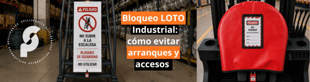 Bloqueo LOTO industrial: cómo evitar arranques y accesos accidentales