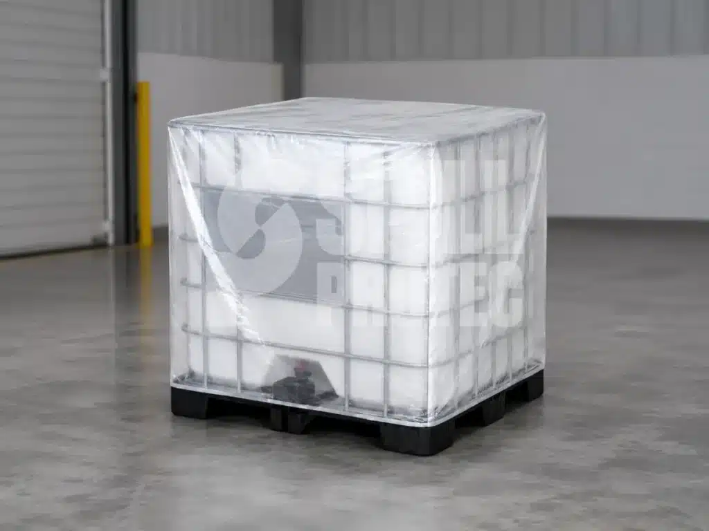 Cobertor de pvc cristal para ibc.
