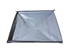 Desviador de fugas de techo hecho en lona de pvc vista de arriba
