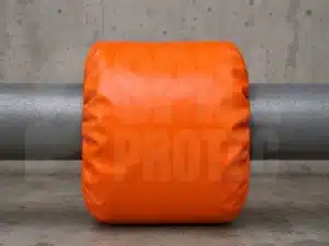 Protector de bridas industriales en lona de pvc