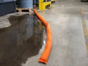 Tubo de desvio de arena en uso