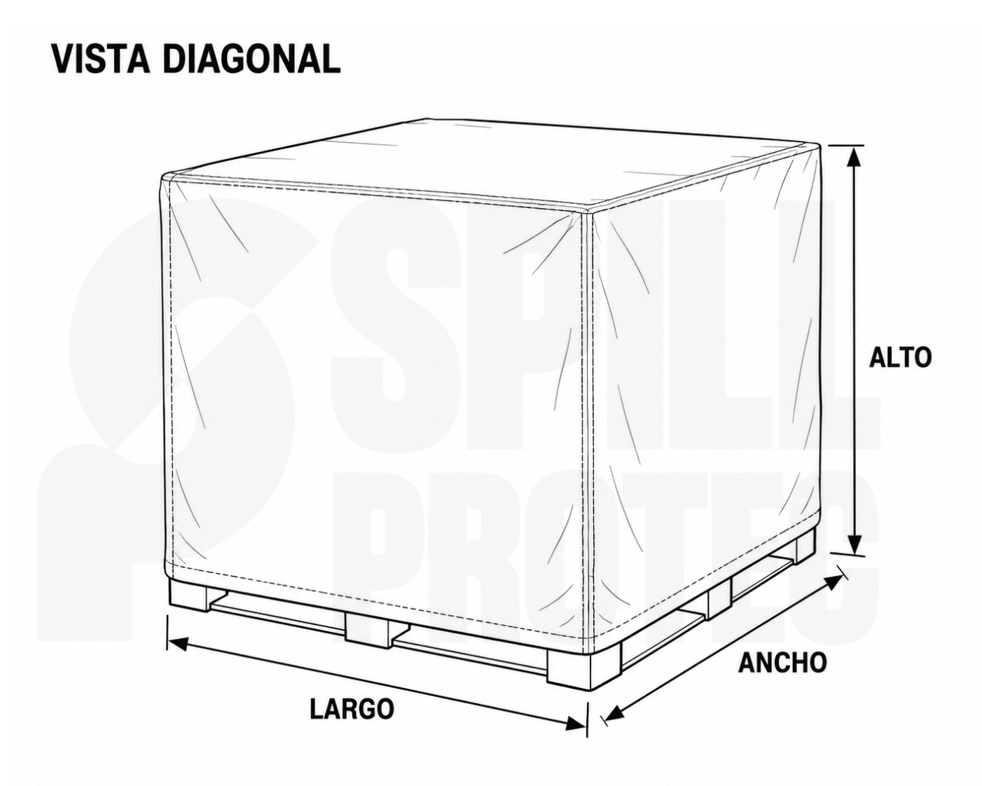 Plano de medidas del producto